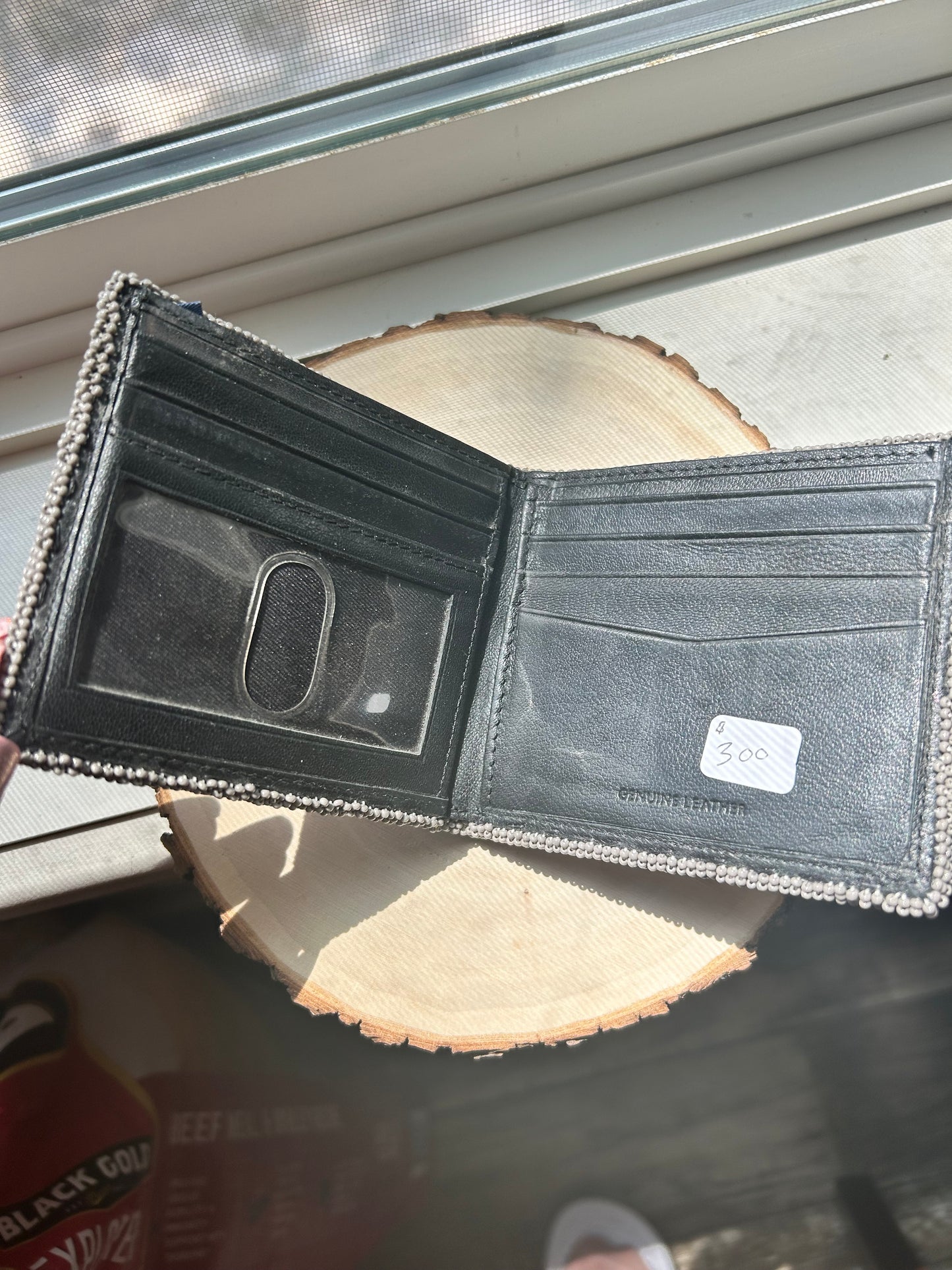 Fully Cut-Beaded Wallet